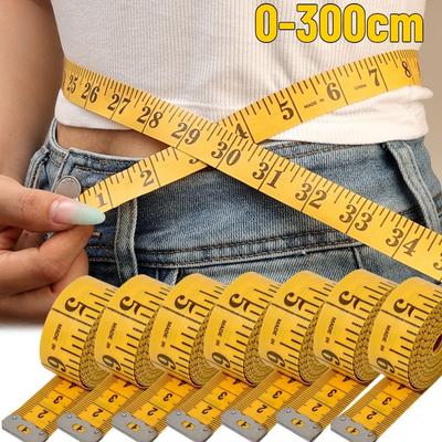 2x300cm Multipurpose Double Scale Sewing Soft Ruler PVC Tailor Measuring Garment Soft Tape Measure for Waist Circumference