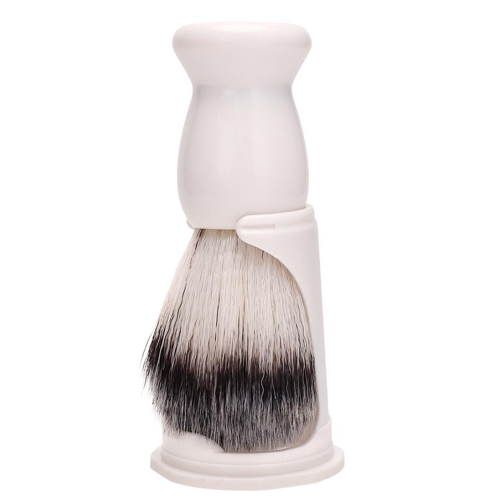 Men's Shaving Set: Large Plastic Bowl with Brush for Beard Cleaning.