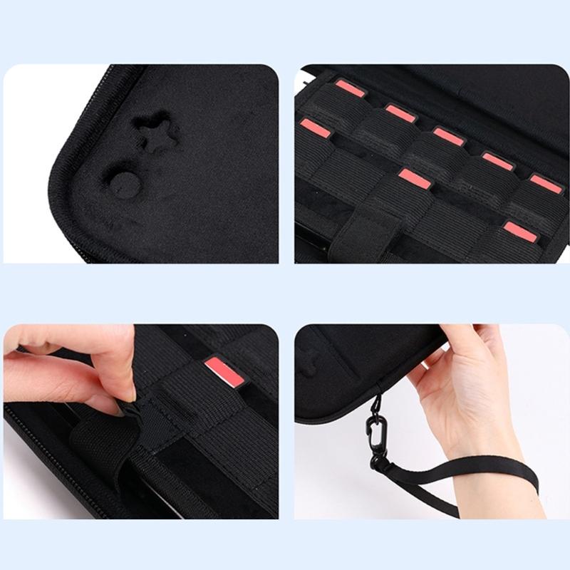 Protective Travel Storage Organiser Bag For NS2 Gaming Console Feature Shockproof Design with Game Card Slots