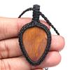 Jasper Macrame Handmade Necklace Gemstone Jewelry Thread 20-36''Ad Pendant