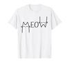 MEOW Cat Cat Cat Lover Meow Cat Cat Lover, Lover, Cat, Owner, Electrocardiogram, Funny, Cute, Cat, T-Shirt