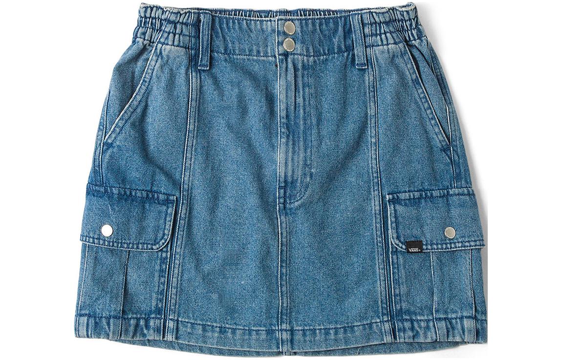 Vans Denim Short Skirts Women s Blue VN000GJE7W6 M