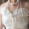 Three-Layer Pearl Clavicle Necklace: Korean Fashion, High-End Design, Elegant Temperament, Sweater Chain Accessory