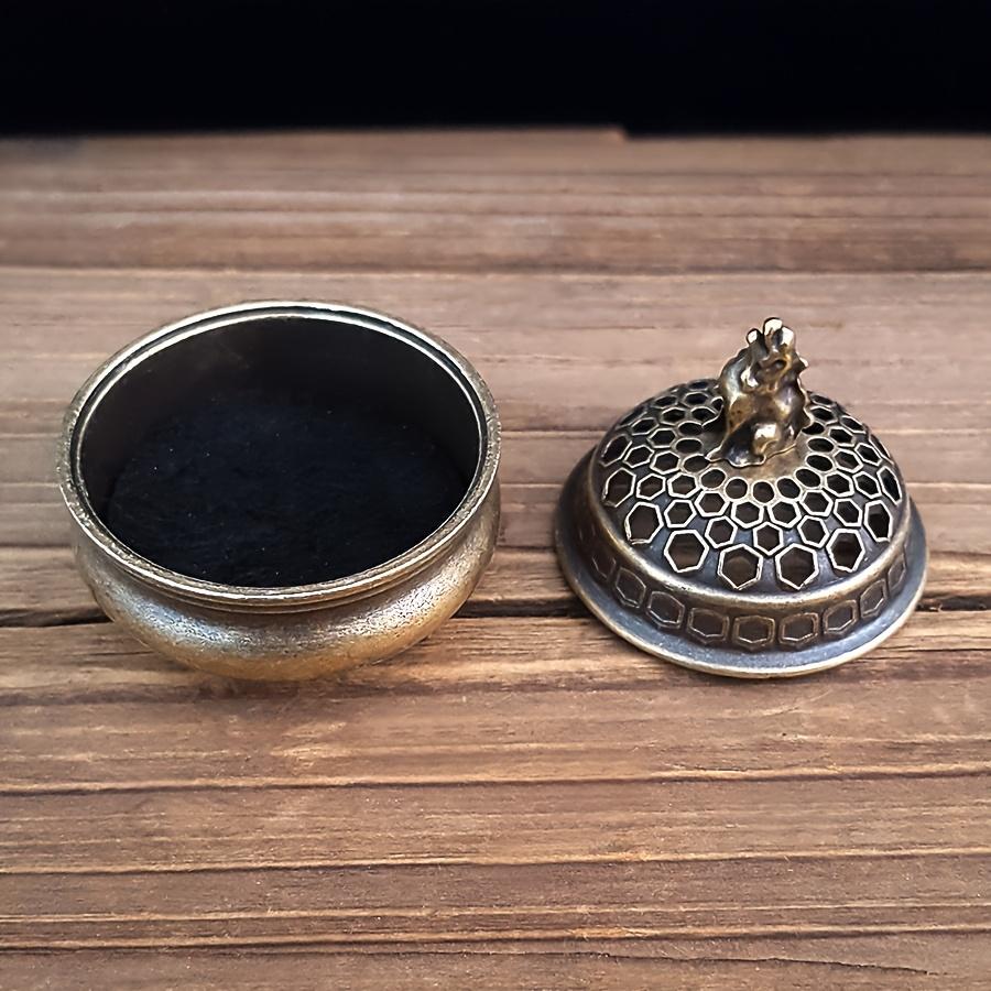 1pc, Elegant Metal Wolf Incense Burner - Zen Meditation & Yoga Decor, Unisex Home & Outdoor Diffuser (Without Incense)