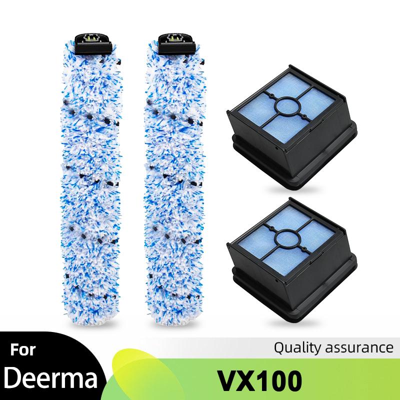 Roller Soft Brush Hepa Filter For Deerma VX100 Cordless Wireless Floor Vacuum Cleaner Accessories Washer Replacement Spare Parts