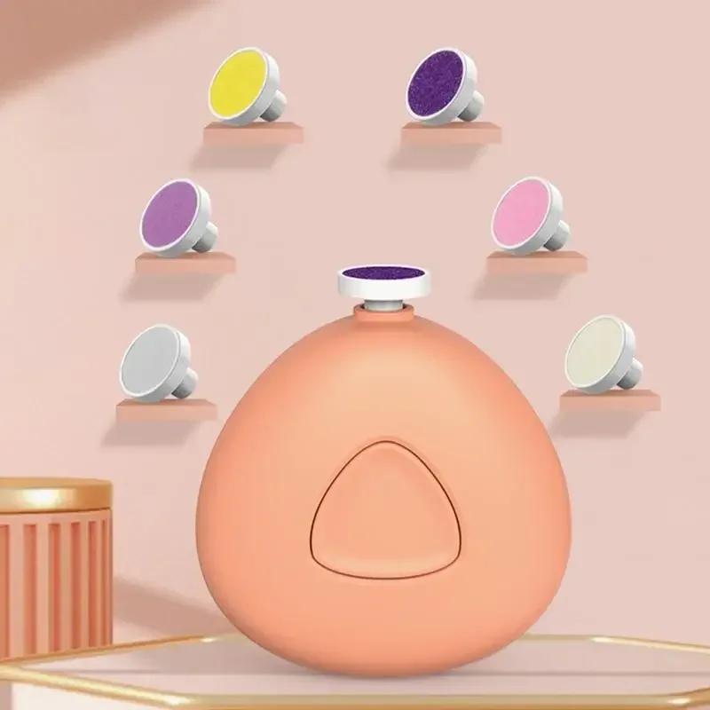 Portable Electric Baby Nail Trimmer Adjustable Speed Low Noise Safe Infant Nail Care Tool for Newborns Toddlers