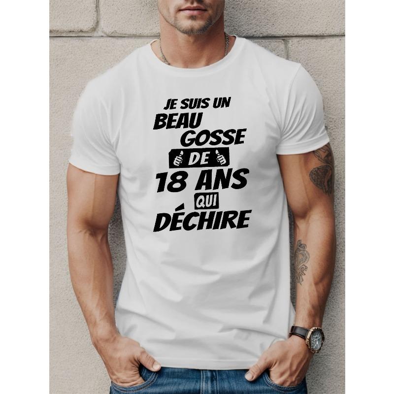 European sizes 18 Years Birthday Gift Men'S Short Sleeve T-Shirt Summer Top