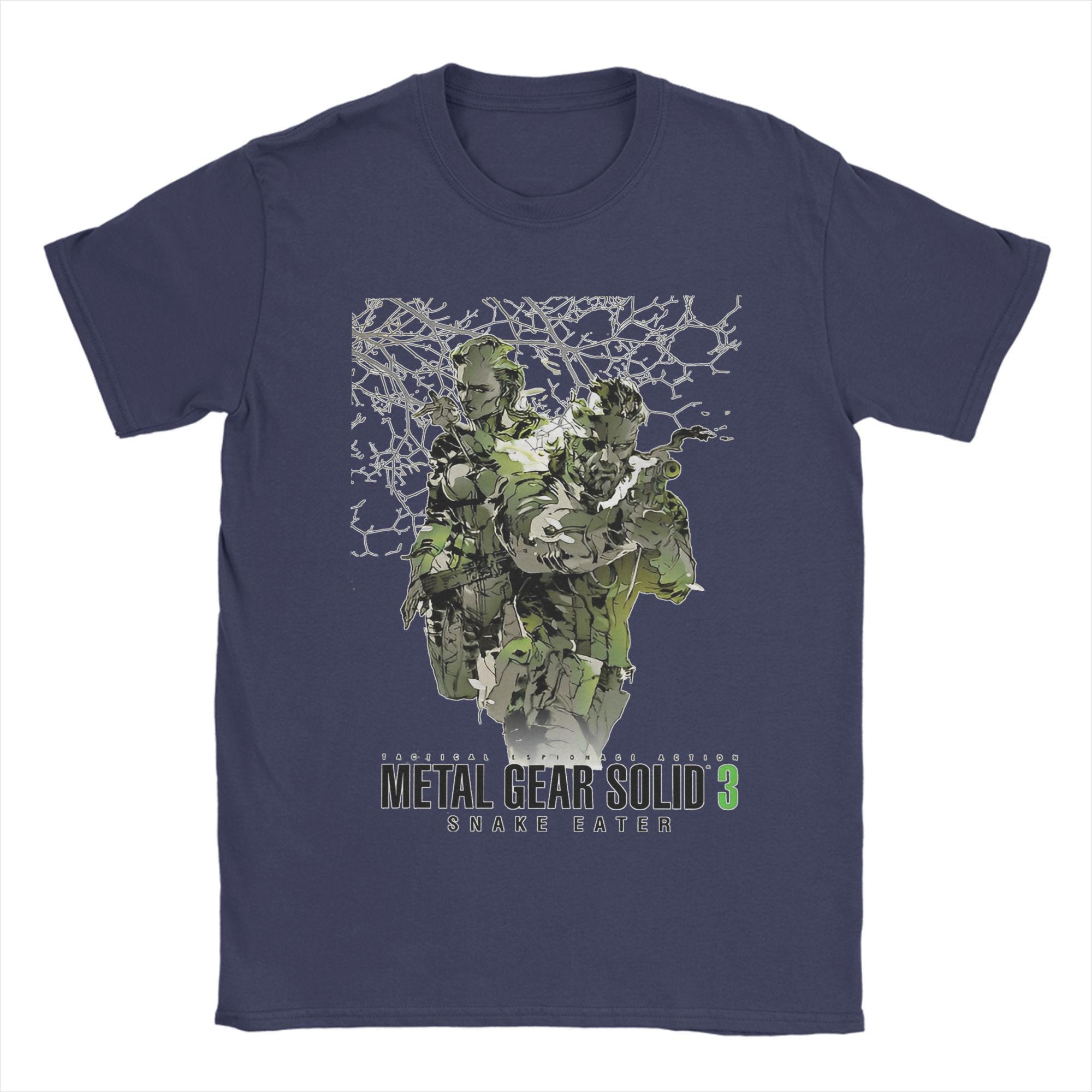 

Metal Gear Solid 3 Poster Cotton TShirt For Male Summer Vintage TShirts O Neck Hipster Tee Shirt Oversized Custom DIY Clothes 4XL