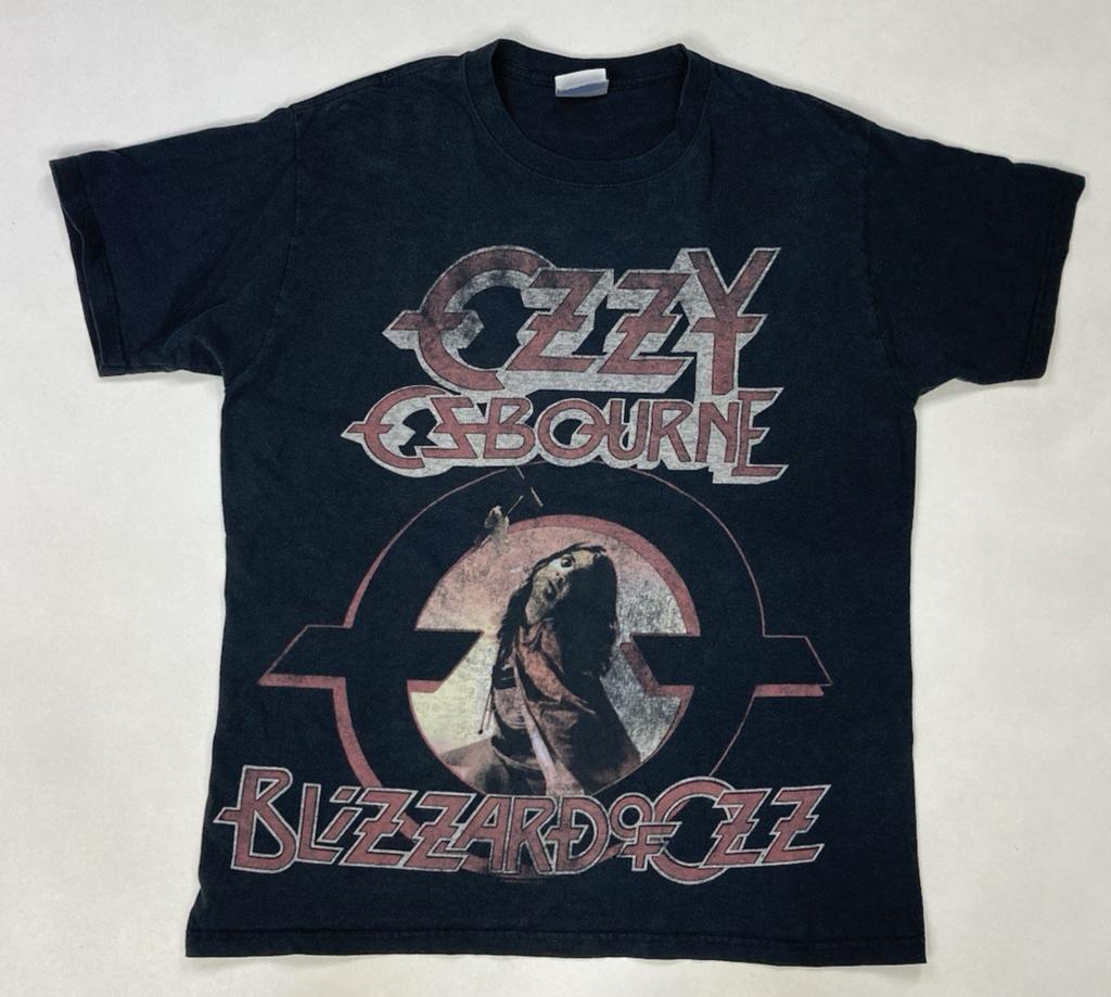 Vintage Ozzy Ozbourne Blizzard Of Ozz 2010 Graphic T-shirt Men Medium Black Y2K