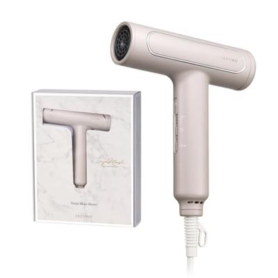 FESTINO Glossy Moist Hair Dryer (SMHB-029) - Fast Drying, High Airflow, Compact, 4 Modes, Lightweight (270g), with Far Infrared Negative Ions (Sand Be