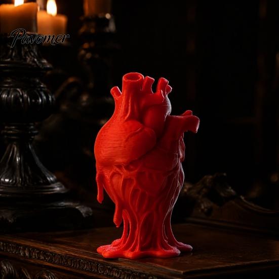 Dark Academia Desktop Ornaments 3D Printed Human Heart Model, Anatomical Figurine, Decorative Sculpture Immersive Thriller Scene Props with