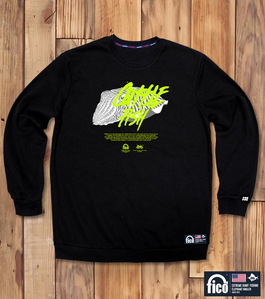 DOLDOL Fico-Mtm-173 Extreme Fishing Brand Pico Graphic Sweatshirt Long Sleeve
