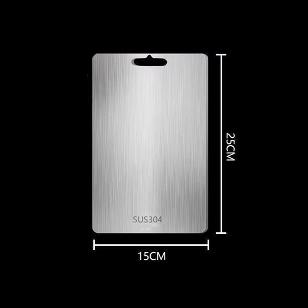 

304 Нержавеющая сталь Разделочная доска Кухонная Разделочная доска Пищевого класса Двусторонняя Разделочная подкладка Подходит для мяса, фруктов и овощей