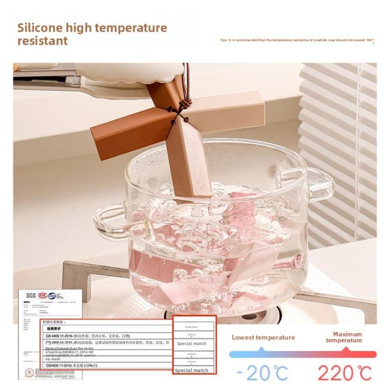 Silicone Heat Insulation Pad, Portable Storage, Household Coasters, Pot and Bowl Pads, Heat-resistant Pads, Table Anti-slip Pads