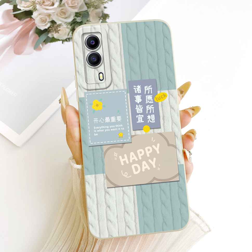 For Vivo Y53s 5G V2111A Case Printed Popular Cartoon Animals Silicone Back Cover For Vivo Y 53S 5G V2058 6.58" Phone Cases Capa