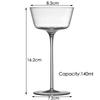 4PCS Calice Verres à Cocktail Verre à Martini Verre à Vin Verre de Dégustation Ensemble de 4