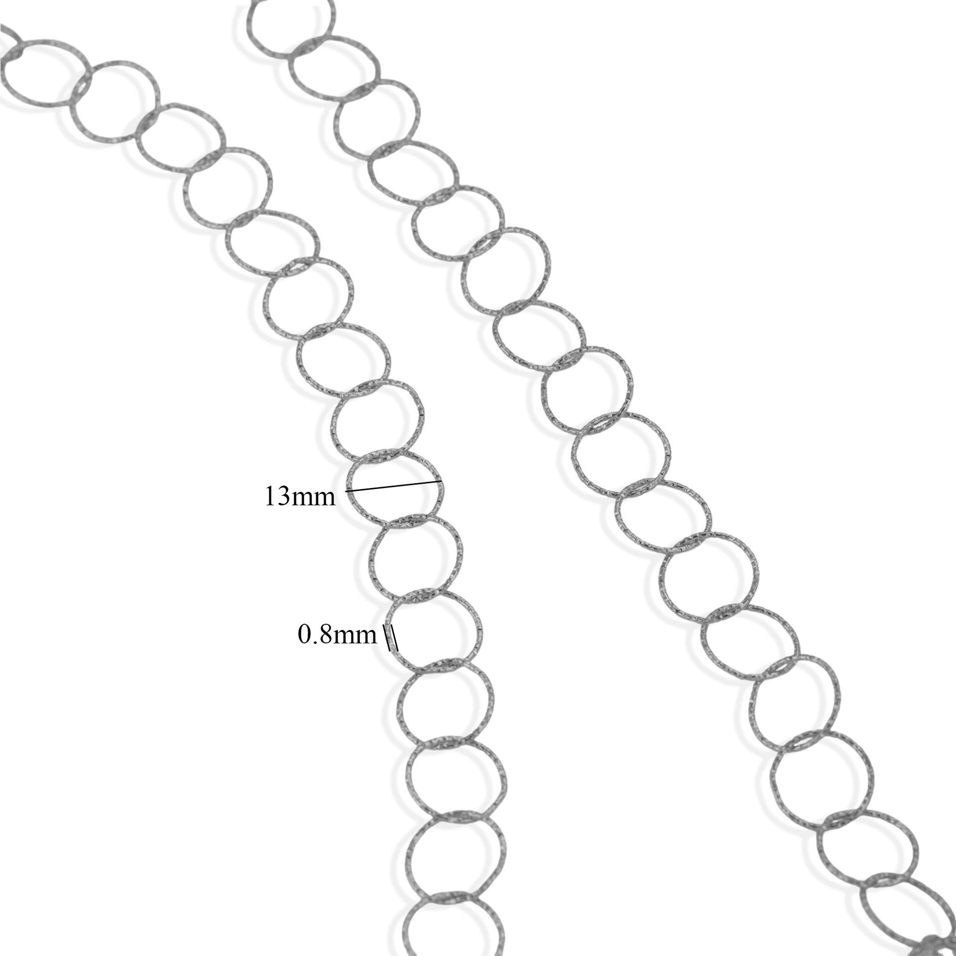 Wholesale 1 Meter DIY Chain 18k Gold Plated Stainless Steel Hand-made Link Chain DIY Bracelet Necklace Jewelry Making