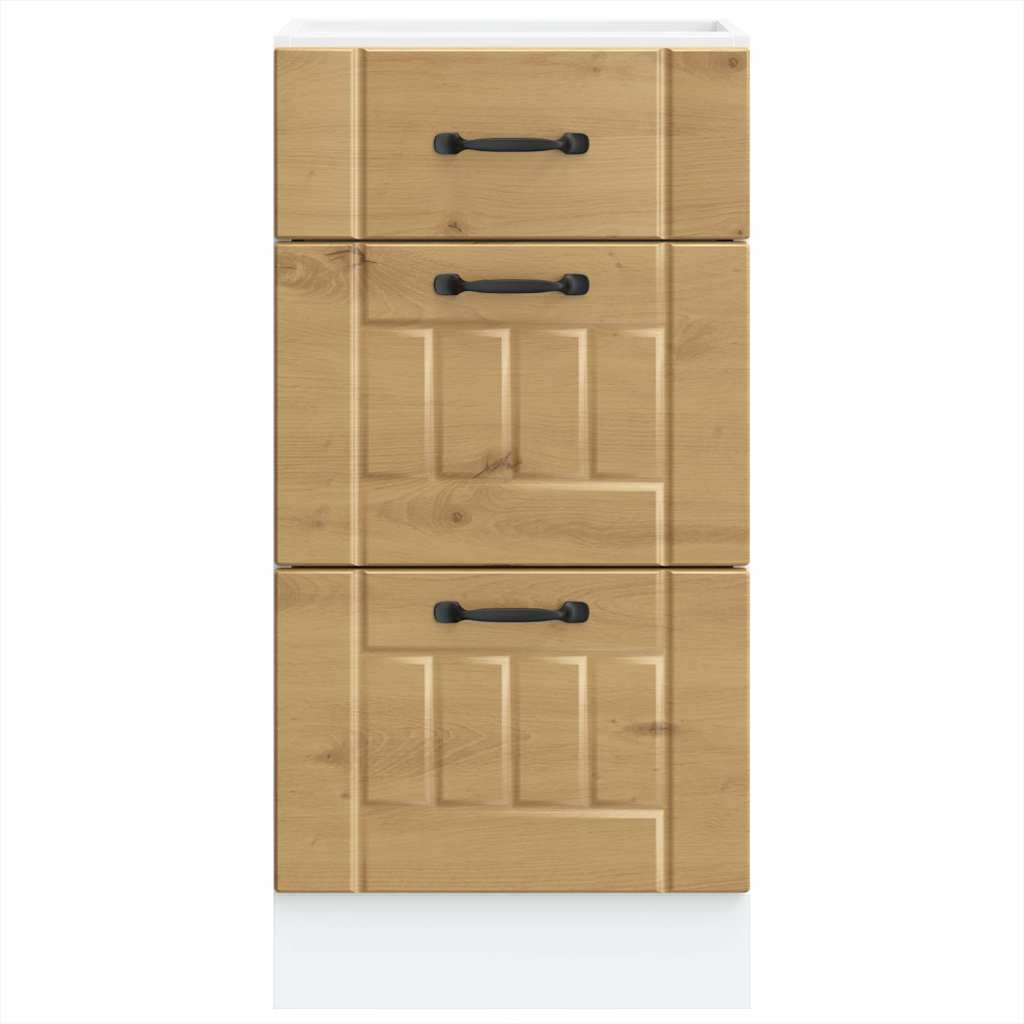 Lucca Kitchen Base Cabinet Artisan Oak Wood Based Material