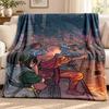 Avatar The Last Airbender Blanket Flannel Blanket Soft Cozy Plush Throw for Sofa Bed Lightweight Home Decoration Outdoor Camping