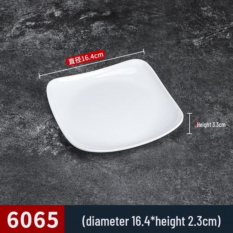 Shengjia Commercial Melamine Dinner Plates (10-Pack)