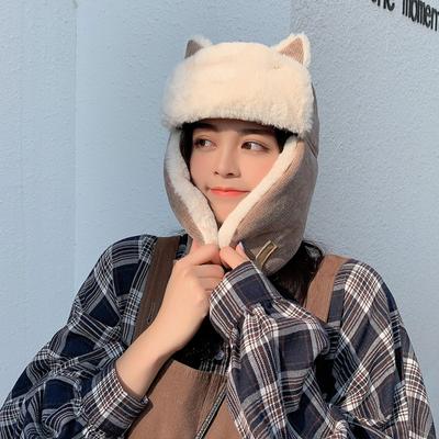 Cute Windproof Hat for Cycling In Autumn and Winter, Solid Color, Simple and Warm Hat for Preventing Cold