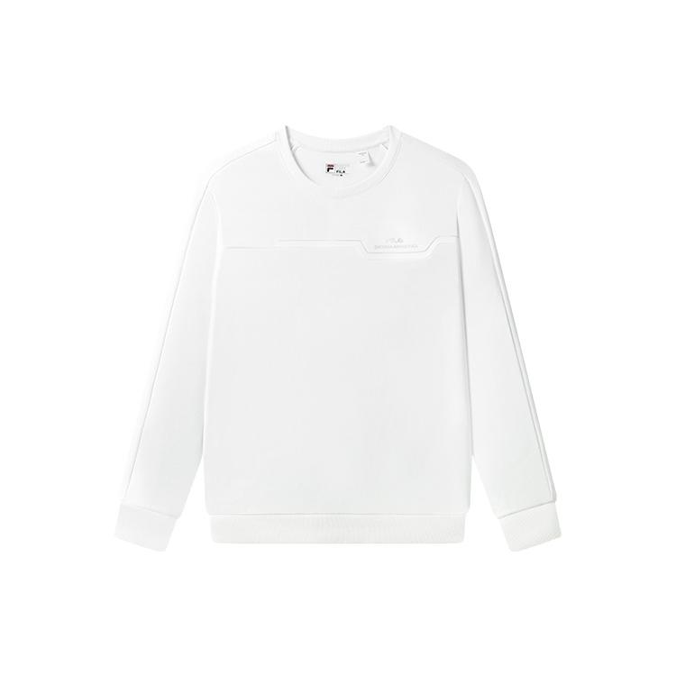 FILA Sweatshirts Men s White Crew Neck Moderate Regular F11M317204F-WT XXL