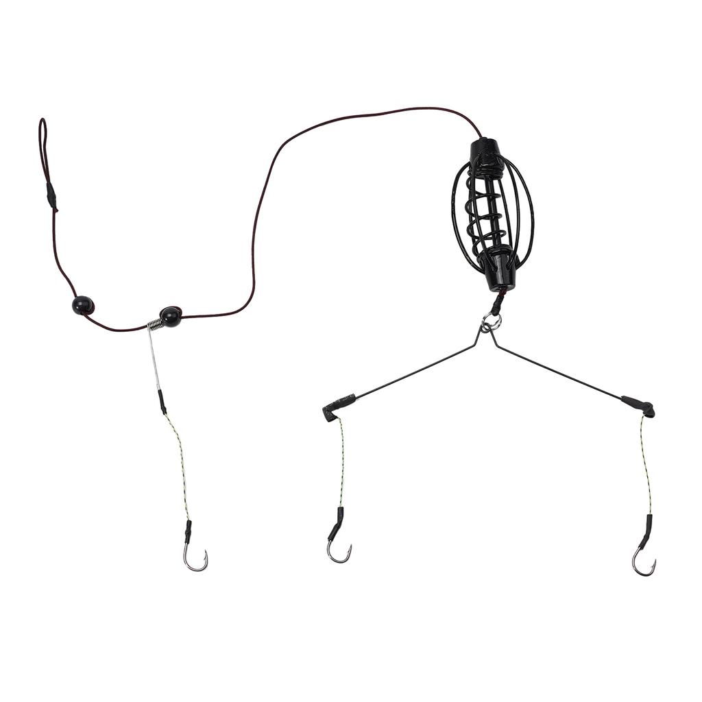 Hook Bait Cage Inline Method Feeder Cage Rig Set Coarse Carp Fishing Tool Set