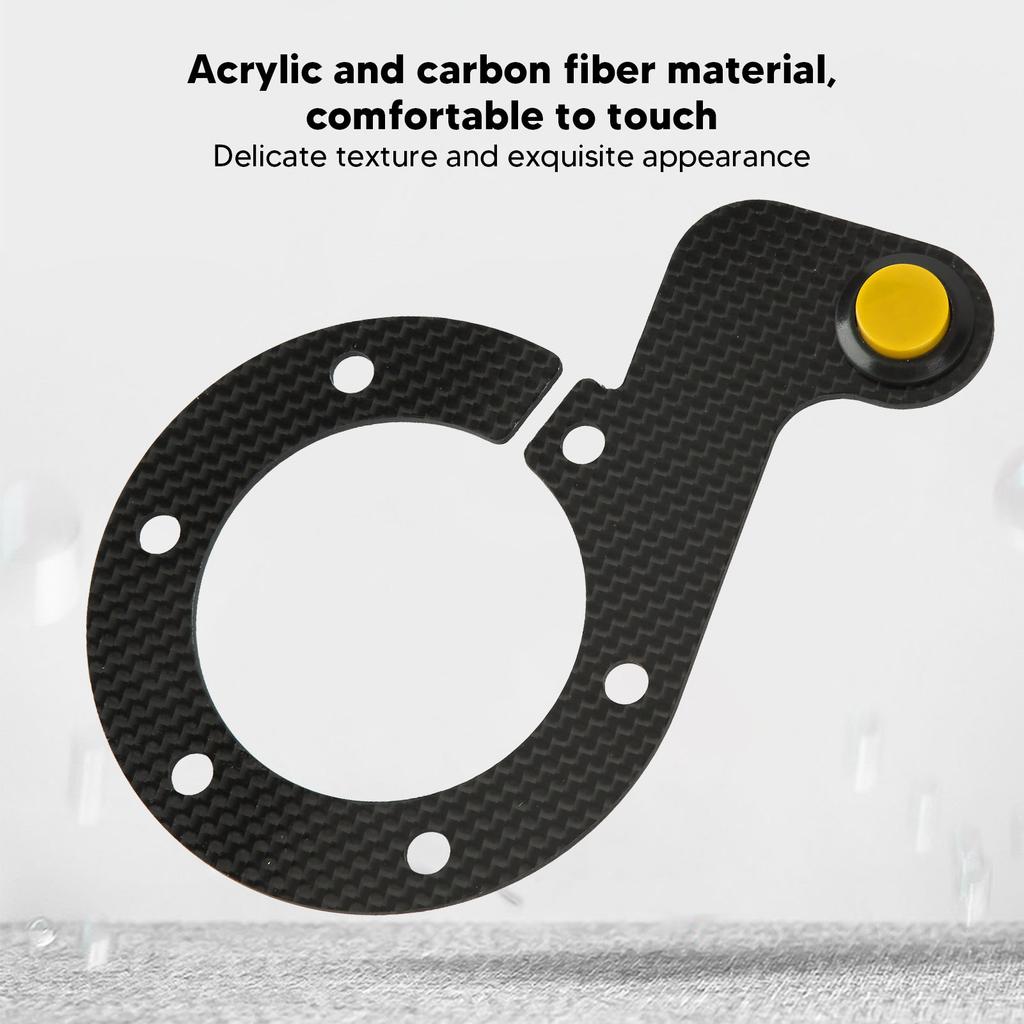 Steering Wheel Horn Button 6 Hole Carbon Comfortable Touch Sensitive Replacement For