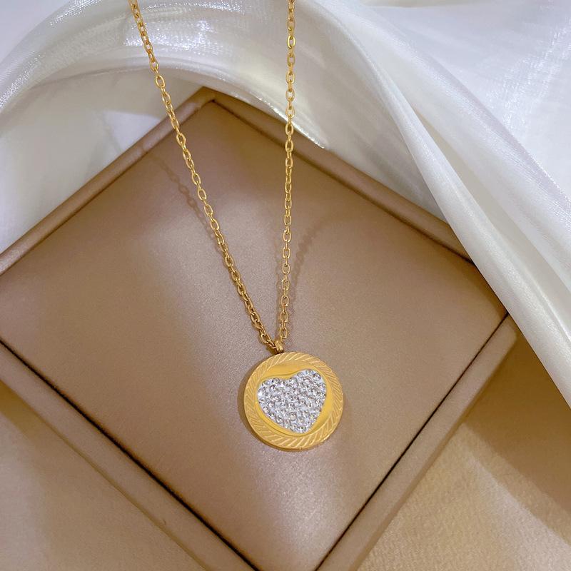 Real Gold Cold Necklace In The E-Commerce Good Goods Furnace, Women'S Collarbone Chain With Jewelry
