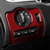 Red Carbon Fiber Interior Headlight Switch Decor Cover For Ford Mustang 2009-13