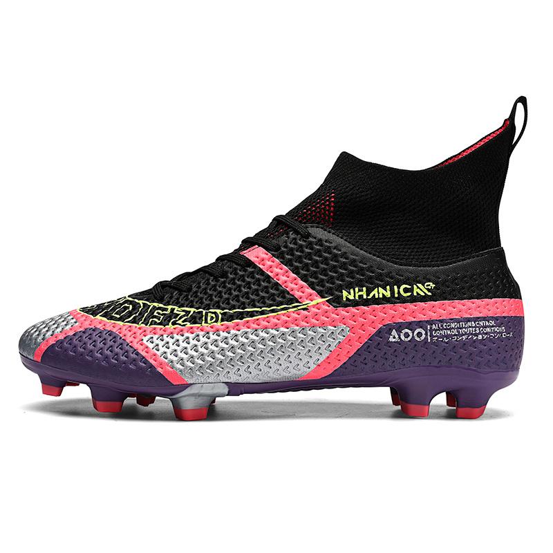 

Men Football Shoes Ultralight TF/FG Sneaker Cleats Resistant Society Grass Training Boy Soccer Shoes Professional Football Boots 36