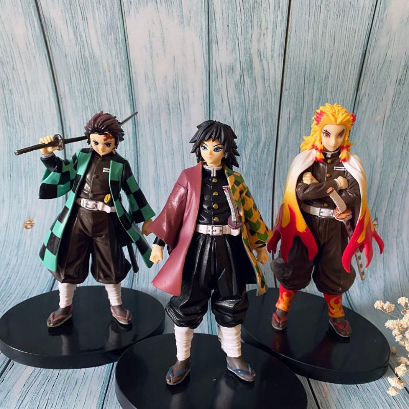 16 Anime Devil Killer Ghostbusters Character Kamado Tanjirou Action Character Agatsuma Zenitsu Nezuko Warrior PVC Model Toys