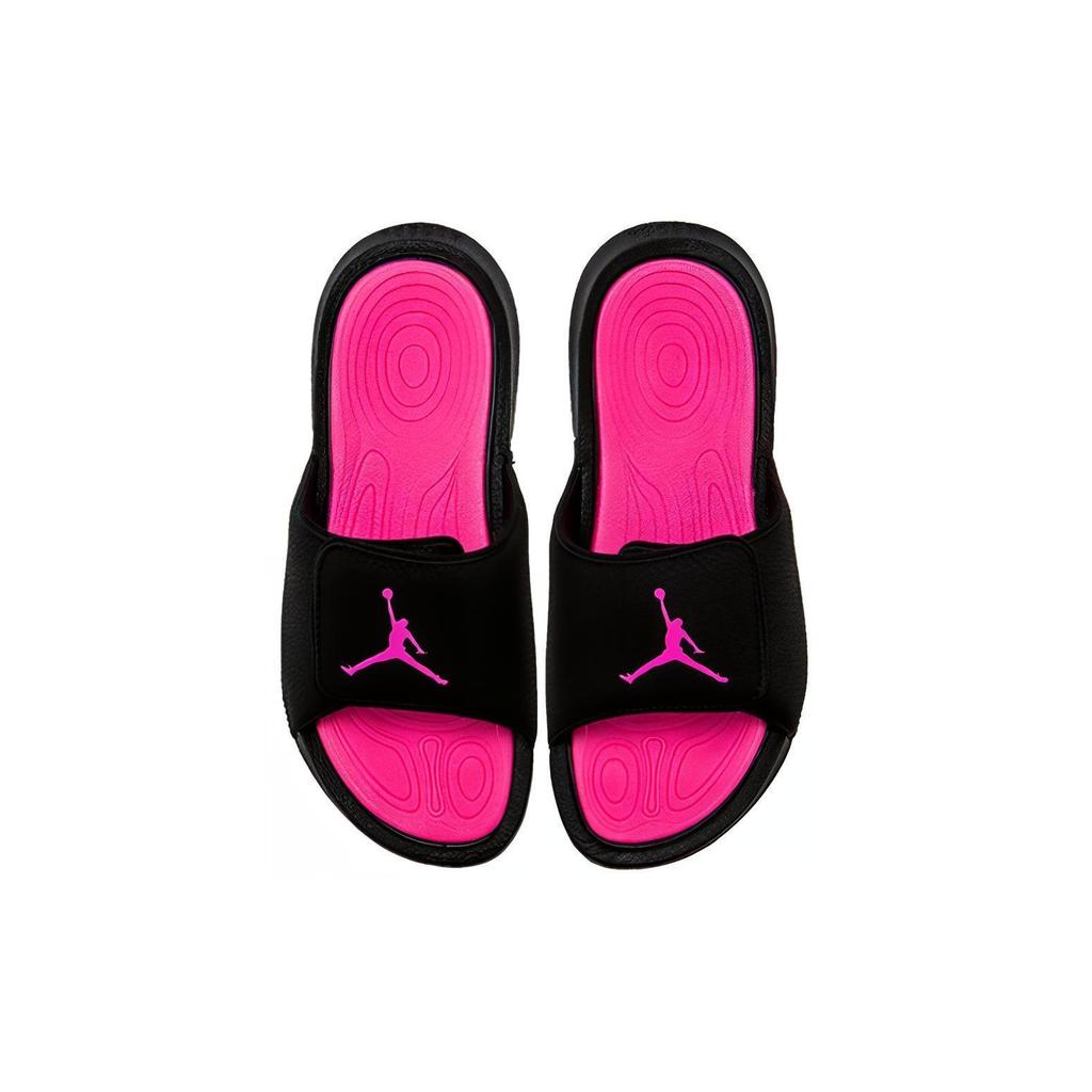 Air Jordan Hydro 6 Grade School 'Black Hyper Pink' (Unisex) Black / Hyper Pink Slide Slippers 881475 009