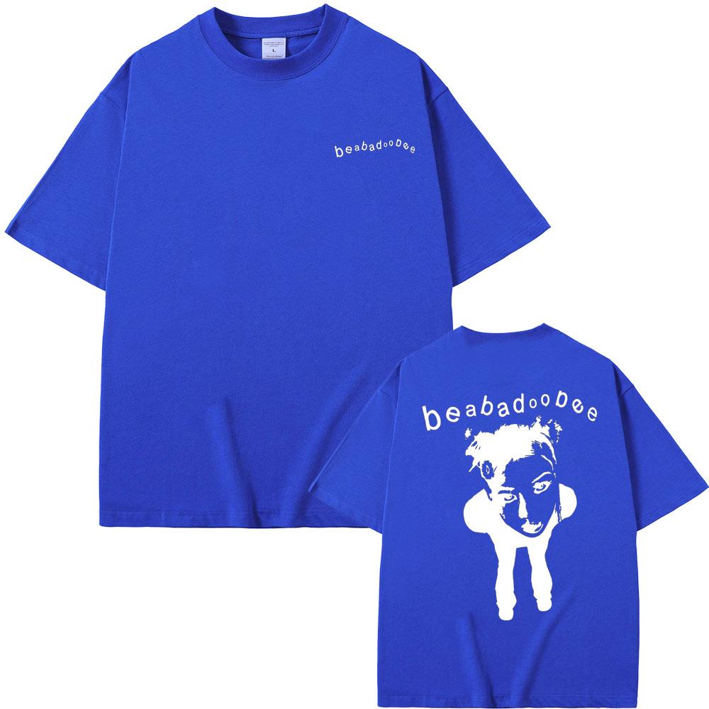 Singer Beabadoobee Double Sided Print Tshirt Men Women Fashion Casual Oversized T-shirts Streetwear Male Cotton T Shirt Fan Gift