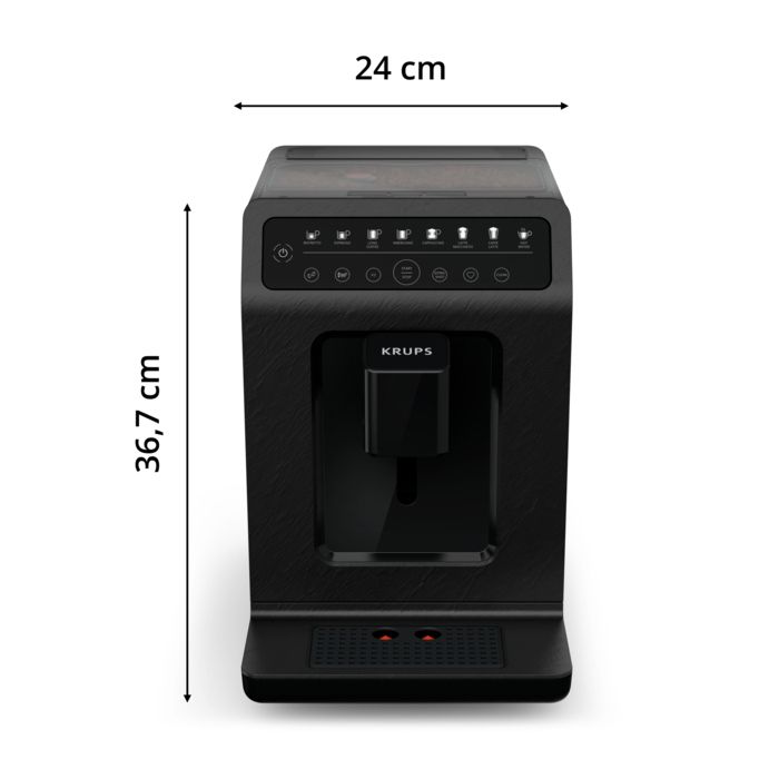 KRUPS, Machine À Café Grains Automatique, 2 Boissons Simultanées, 8 Boissons Préréglées EA897B10