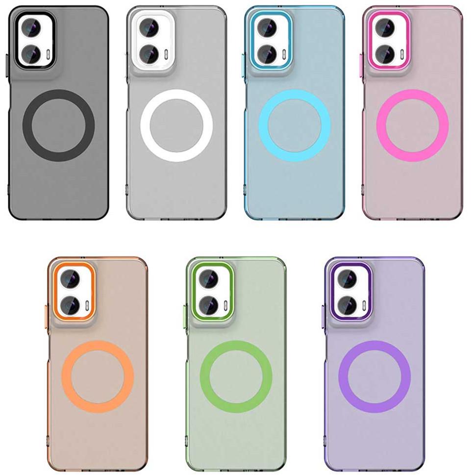 Frosted Magnetic Phone Case for Motorola MOTO Edge 60 Fusion & G86, Cross-border Compatible with S50 & G56.