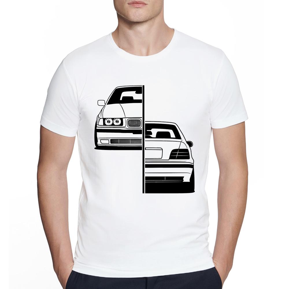 Cool Automotive W201 190E Mașină Turbo E36 M3 Tricou Stil Urban pentru Bărbați tricouri pentru bărbați homme clasic tricou vintage pentru bărbați camisetas