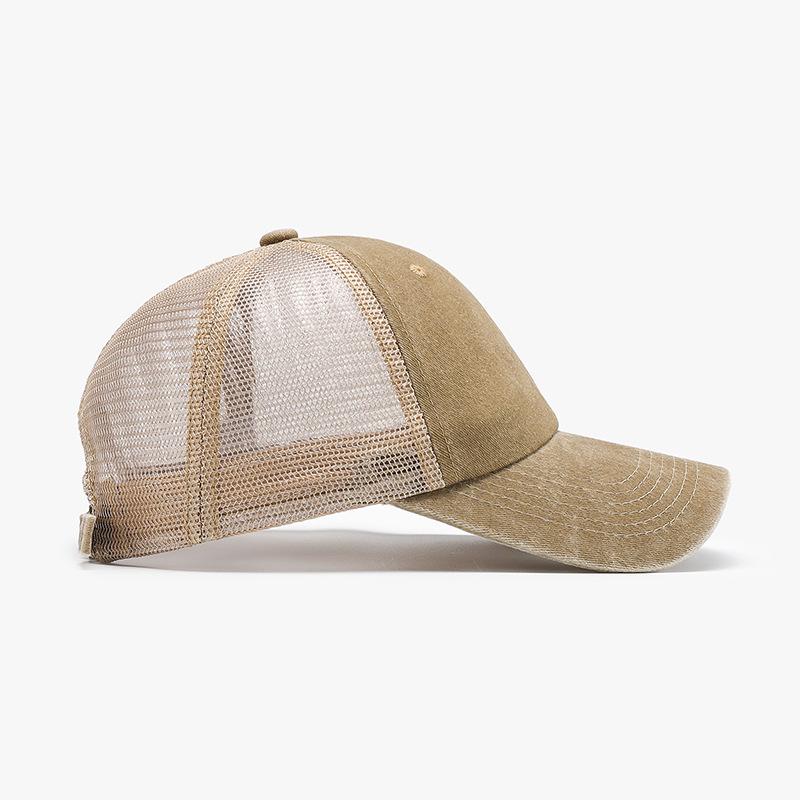 New Retro Sun Hat - Suitable for Both Men and Women Outdoor UV Resistant Mesh Hat Men and Women's Retro Fashion Baseball Cap
