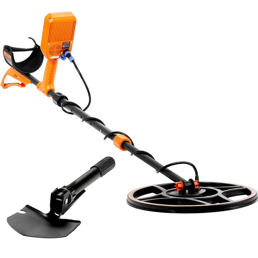 Waterproof Metal Detector, 12" Coil, Professional Rechargeable Gold Detector, 39-50 in Adjustable with LCD 7 Modes Advanced DSP Chip Bluetooth