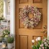 Starry Realistic-Looking Sky Eucalyptus Leaf Wreath Decoration Ornament Realistic And Bright Colors Spring Wall Porch Home Decoration