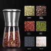 Baijie 304 Stainless Steel Pepper Grinder, Pepper Powder Grinder, Manual Black Pepper Grinder Bottle, 150ml