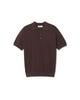 Michikoleondeonseupocheu Shoulder Line Muscle Fit Collar Knit Brown