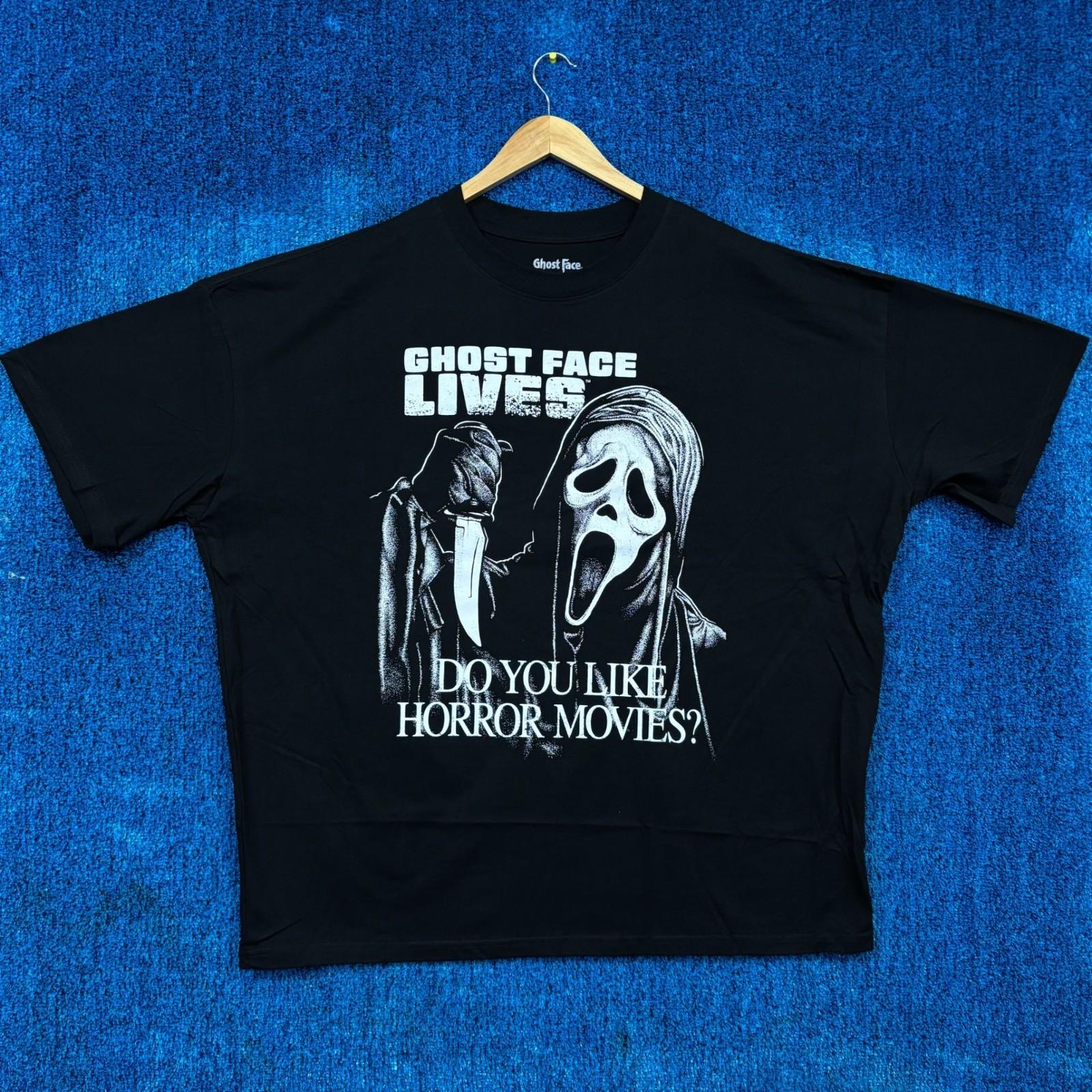 Ghost Face Lives Do You Like Horror Movies Scream Tee XXL Unisex T-Shirt L