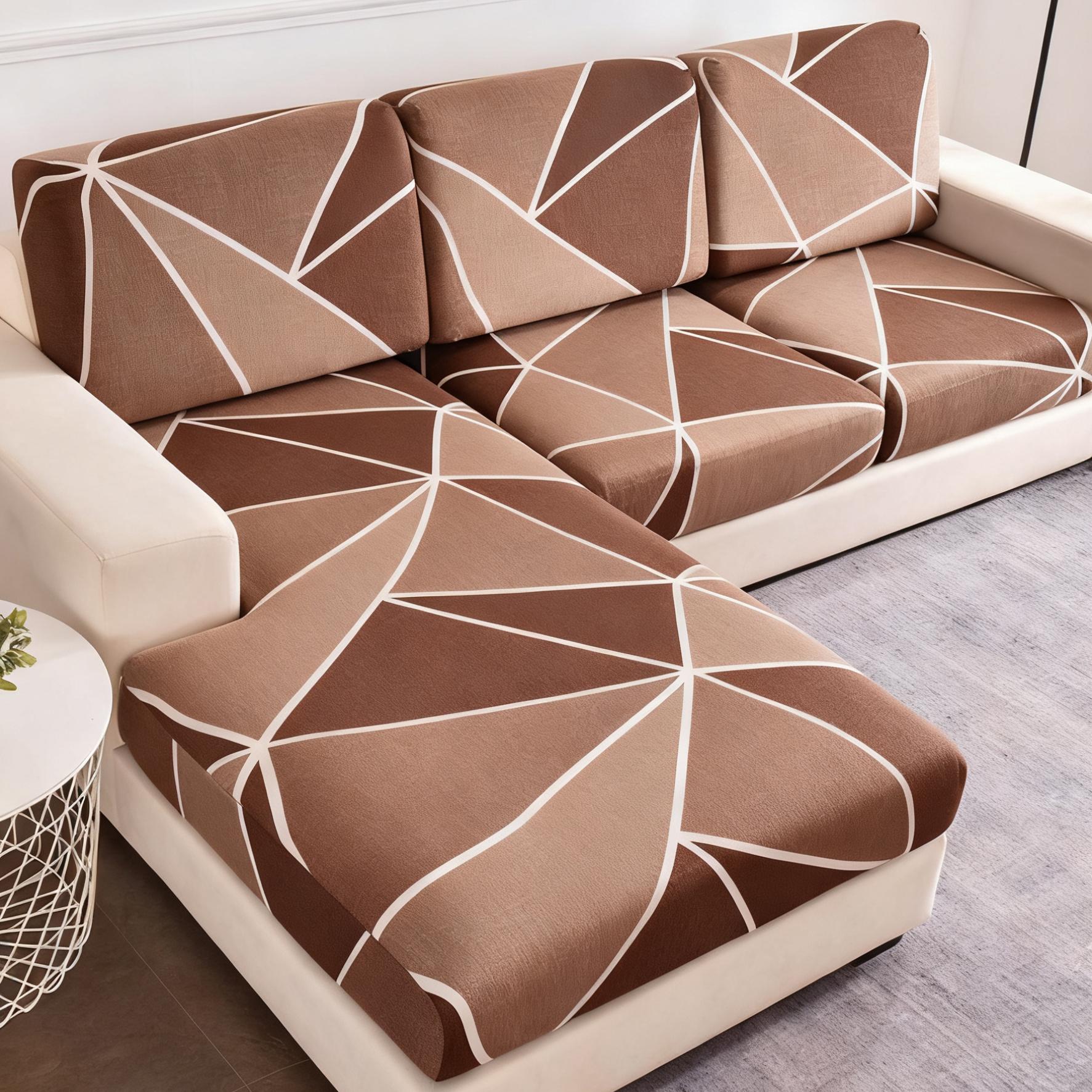 

1pc simple and modern solid color milk silk elastic all-season universal sofa hat sofa cushion cover. S