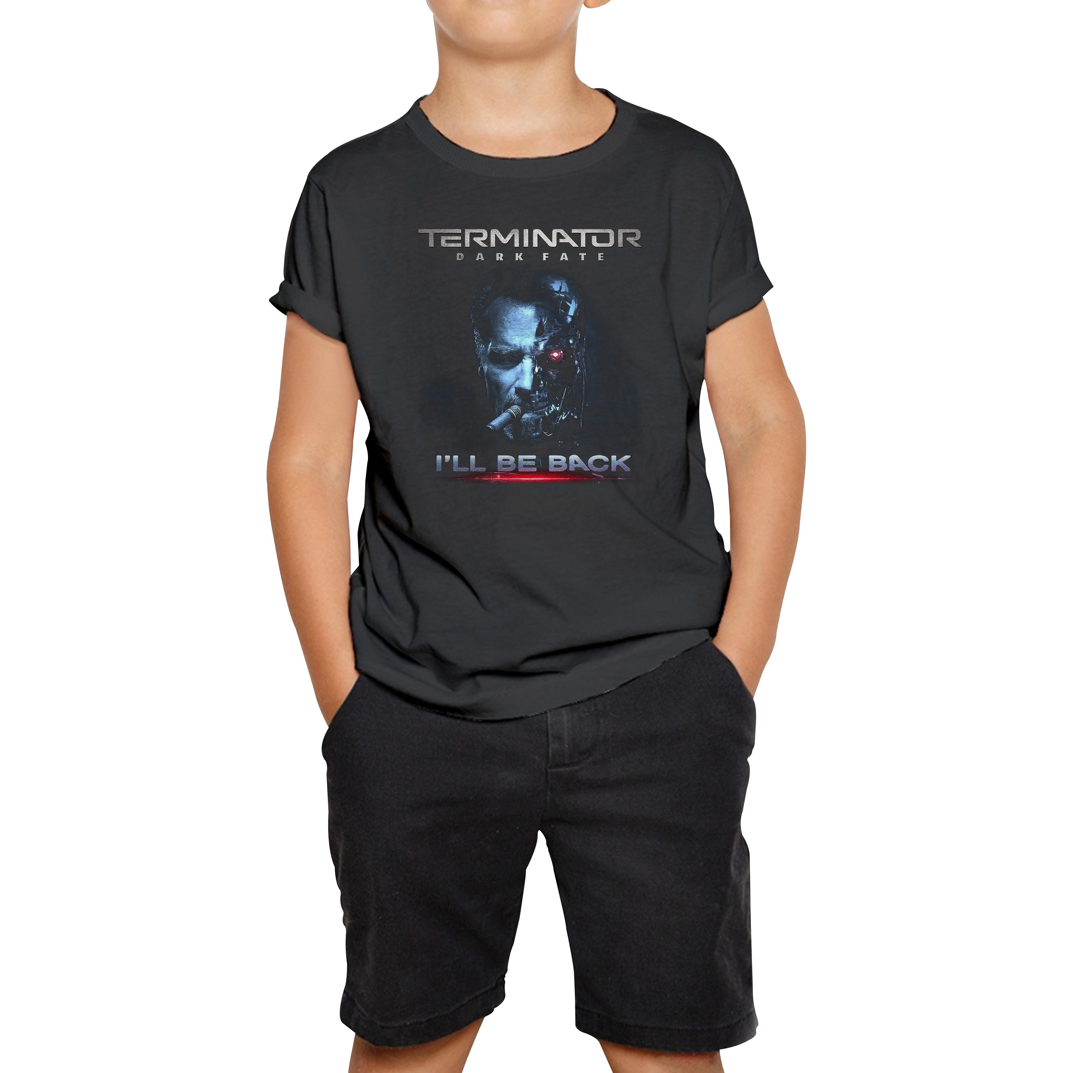 Arnold Schwarzenegger Terminator Dark Fate Kids T Shirt 130
