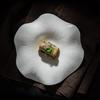 Ceramic Dinner Plate Flower Shaped Dessert Plate Snack Plate Salad Plates Pasta Plates Cooking Plates Home Solid Color Tableware