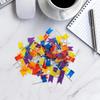 100pcs/box Bright Colors Colored Push Pins Easy Insert Reliable Material Drawing Tacks 100 Pieces Box Stable Fixing