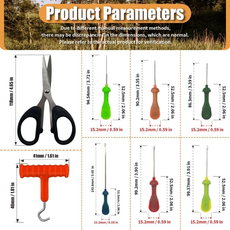 Angelköder Rig Werkzeug Köder Rigging Nadel Swinger Bohrer Angelköder Nadel Spleißstifte Einfach zu bedienen