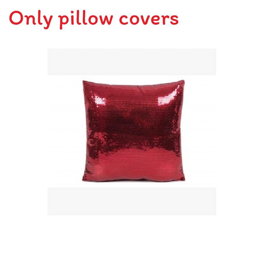 Luxurious Satin Sequin Pillow Cover 17 Inches With Handpainted Floral Design For Home Decor