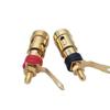 Gold-Plated 40mm Self-Locking Push-Type Speaker Binding Post Socket